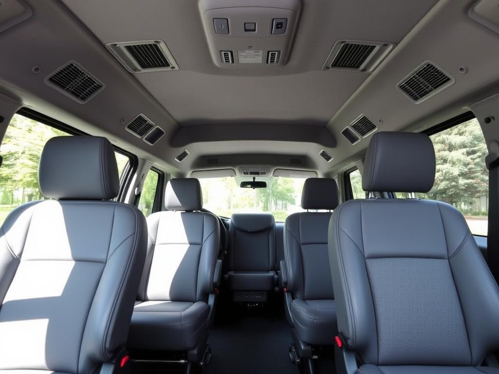 Interior view of a Chagan Karvan showing spacious seating arrangement